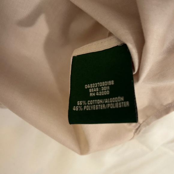 Men's Short Sleeve Beige Button Down Shirt by David Taylor Size XL - Picture 3 of 5